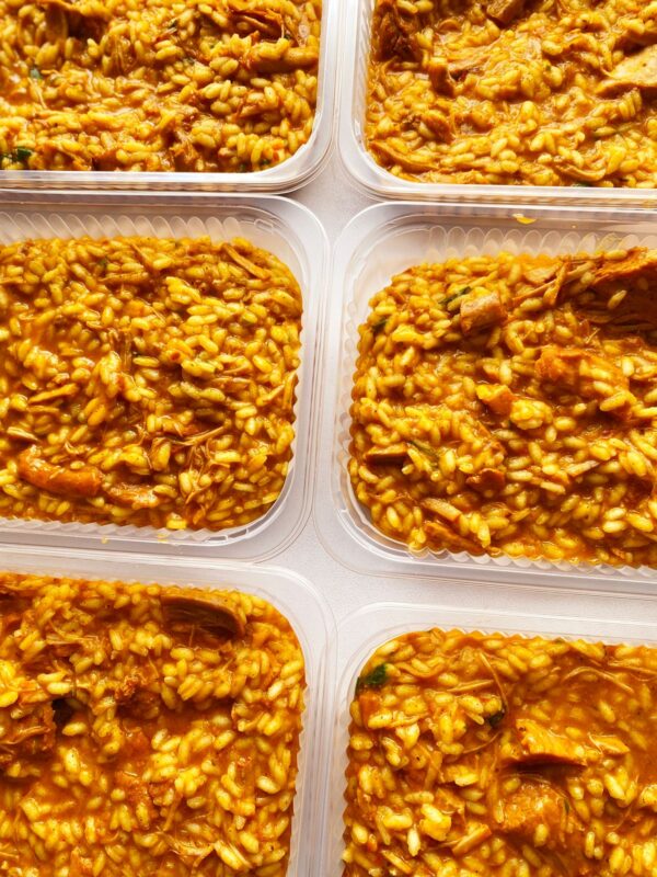 Risoto de filé suíno na cerveja desmanchando (350g)