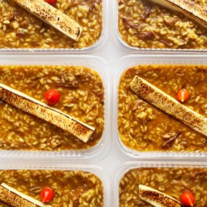 Risoto de fraldinha com coalho maçaricado – (350g)