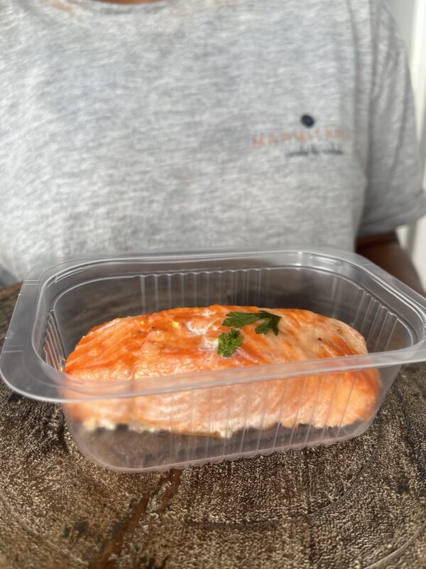 NOVIDADE! Porção de salmão assado (120g peso já assado)