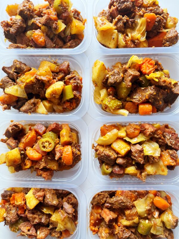 Porção de carne, defumados e legumes - sem glúten/lactose (200g)