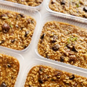 APENAS 24H NO VALOR DO KIT 🗣️ Risoto de filé mignon com funghi – prato sem glúten (350g)