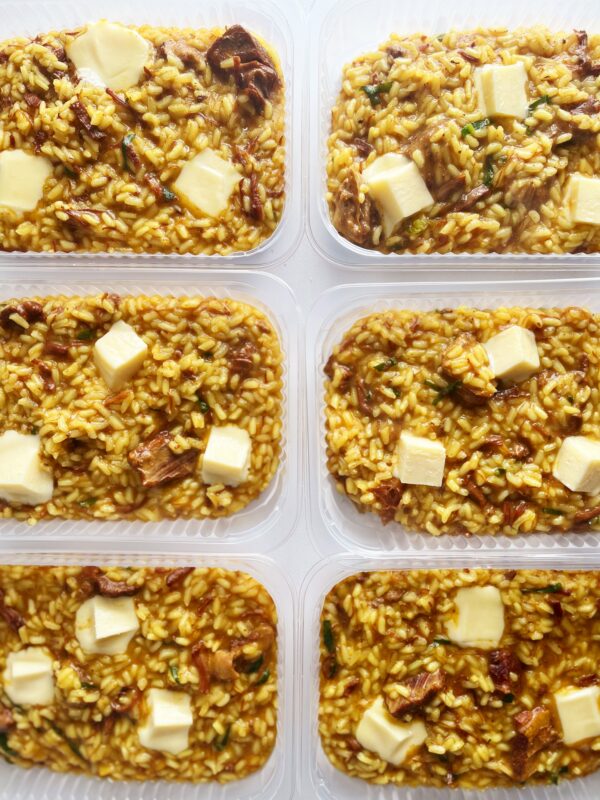 Risoto mineiro: fraldinha, queijo minas e couve-manteiga - 350g