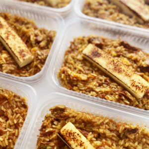 Arroz de fraldinha com coalho maçaricado – prato sem glúten (350g)