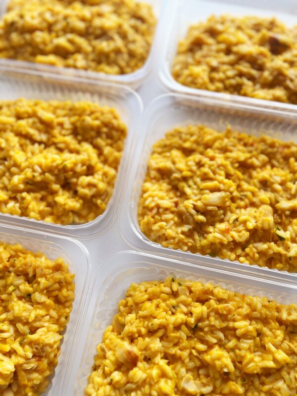 Risoto de moqueca de peixe branco - prato sem glúten (350g)