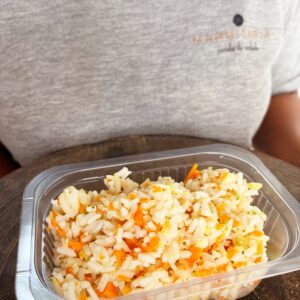 Arroz branco com cenoura e brócolis – 150g