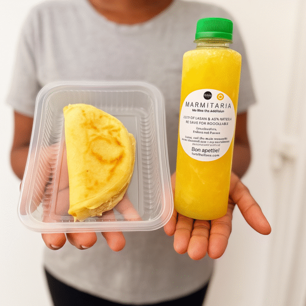 COMBO FIT 24h! Crepioca de salmão (300g) + suco de laranja 100% integral (300ml)