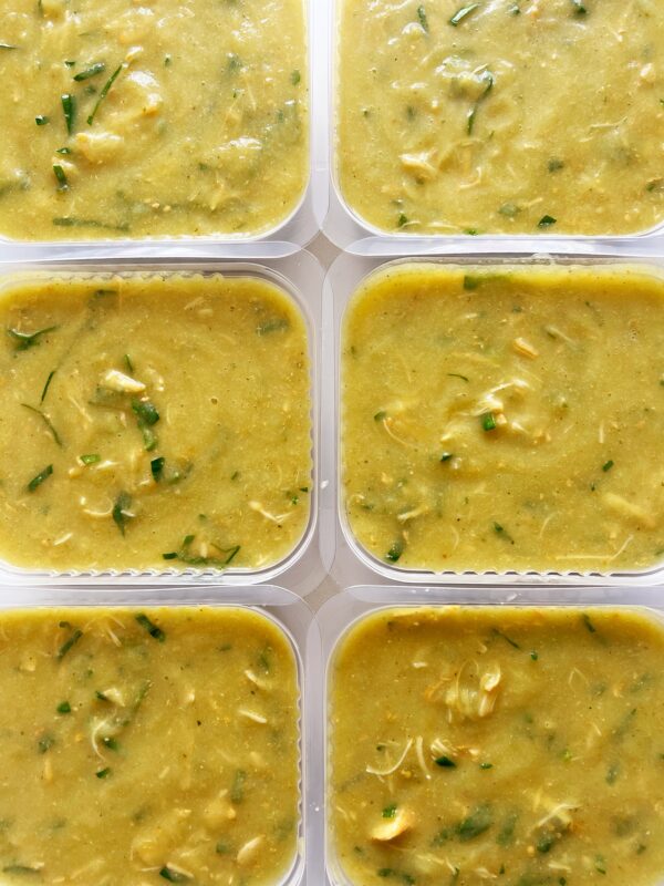 LOWCARB: caldo verde de frango (aprox. 400ml) - sem glúten