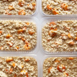 Risoto de camarões com trufas negras – prato sem glúten (350g)