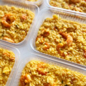 APENAS 24H NO VALOR DO KIT ‼️🗣️ Risoto de camarão – prato sem glúten (350g)