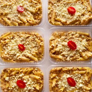 Massa com carne cremosa e mussarela (350g) – prato sem glúten