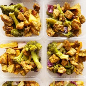 POCKET: brócolis, batata doce e repolho com filé de frango ao pesto de ervas – 230g