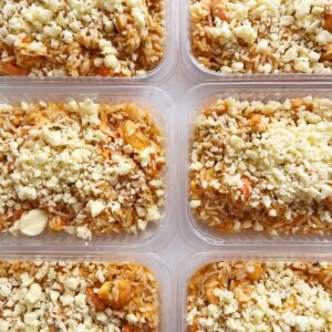 400g! Arroz de camarão – prato sem glúten