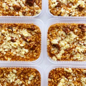 Risoto de carne de panela ao provolone – prato sem glúten (350g)