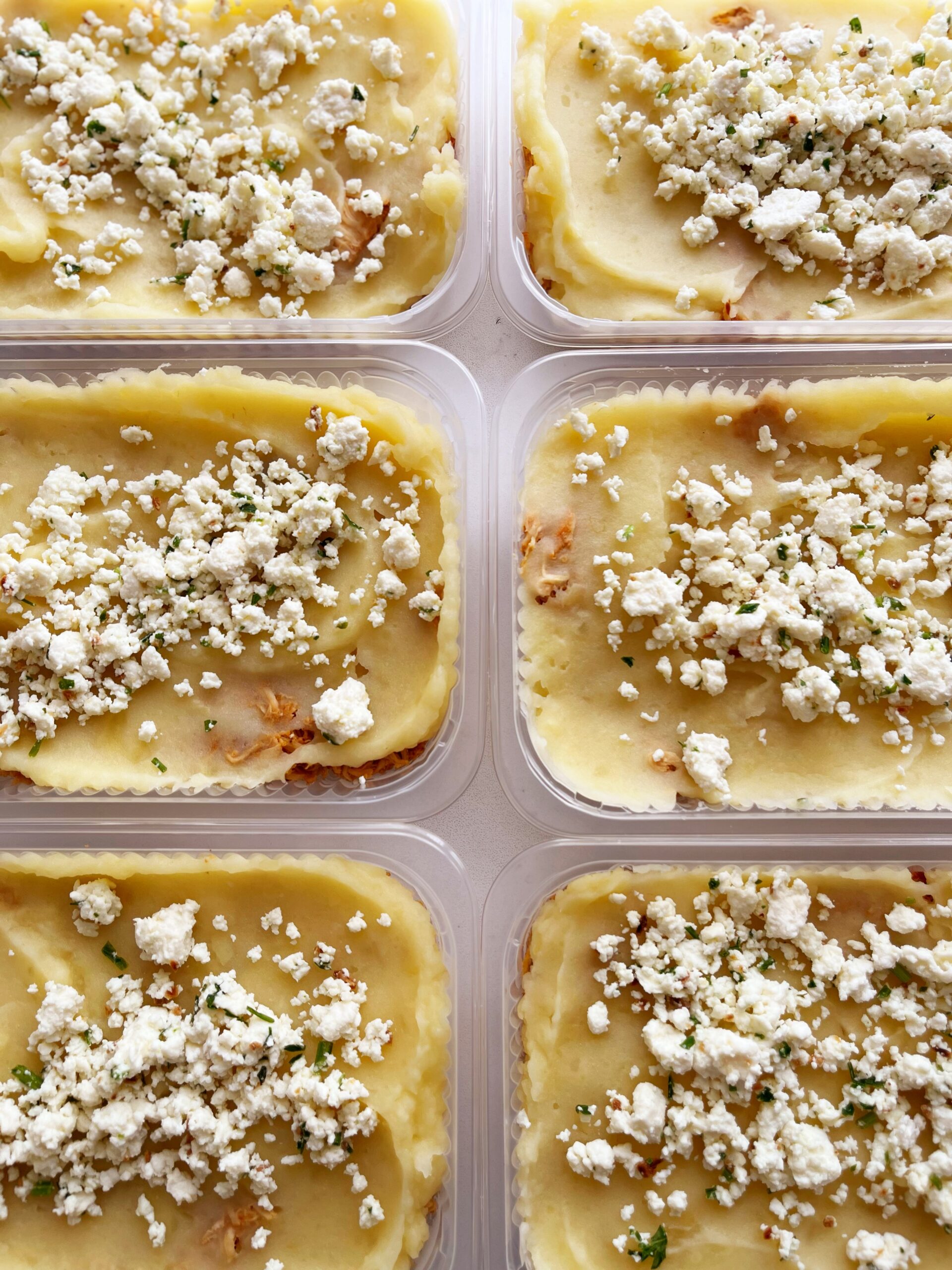 Escondidinho FIT de frango (125g), purê de batata com ricota (225g) - prato sem glúten