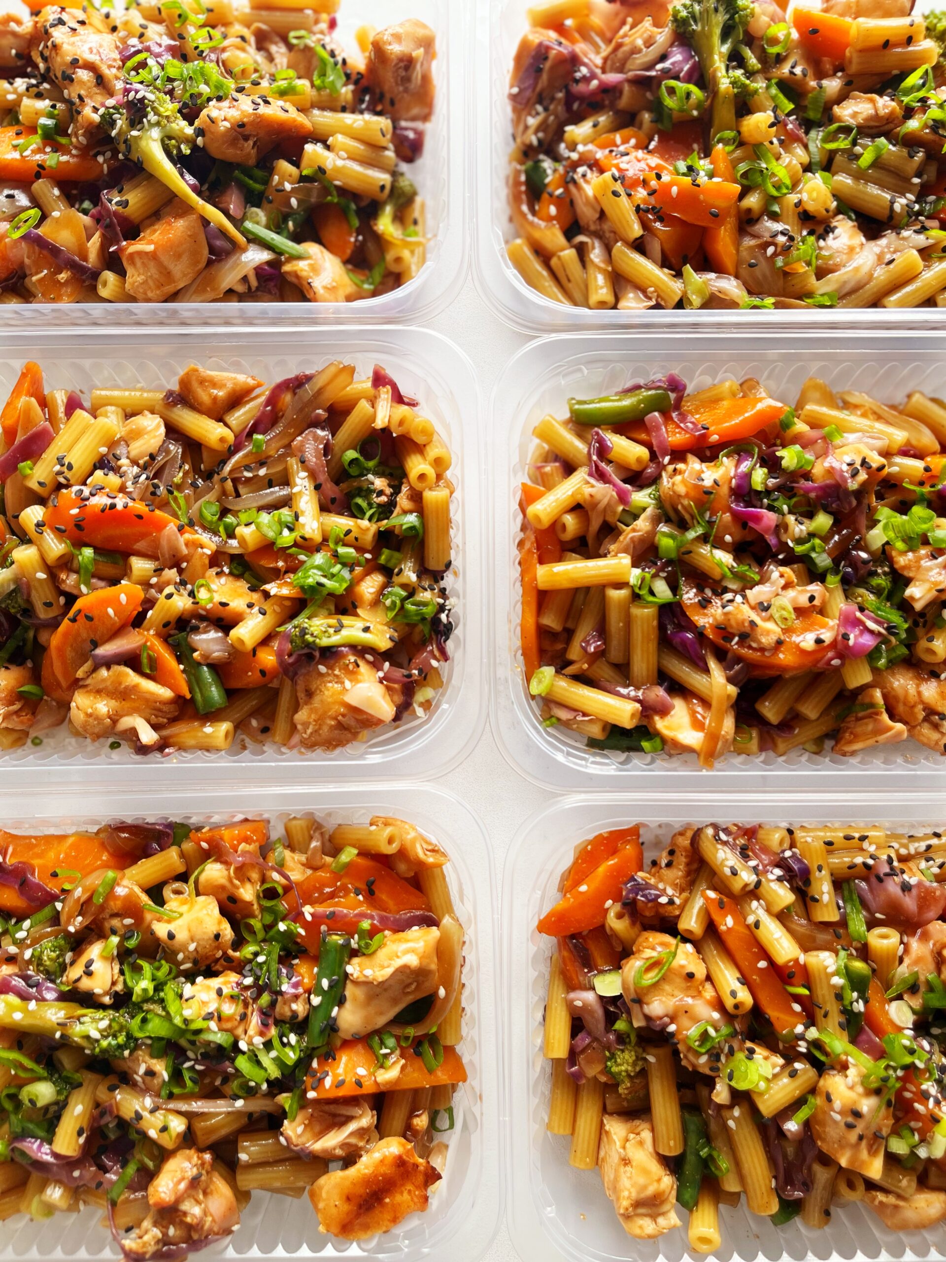 Macarrão chinês com frango - prato sem glúten/lactose (350g)