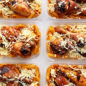 Frango de padaria ao parmesão, macarrão sem glúten- 350g