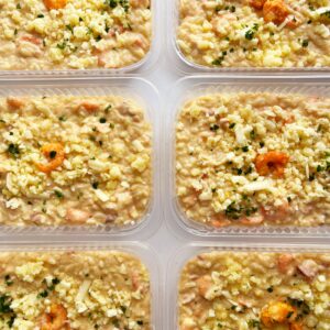 APENAS 24H NO VALOR DO KIT🤩‼️Camarão Imperial: arroz cremoso com camarões, bacon e queijos – prato sem glúten