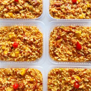 Risoto Maragogipe: com fumeiro acebolado e banana da terra – prato sem glúten (350g)