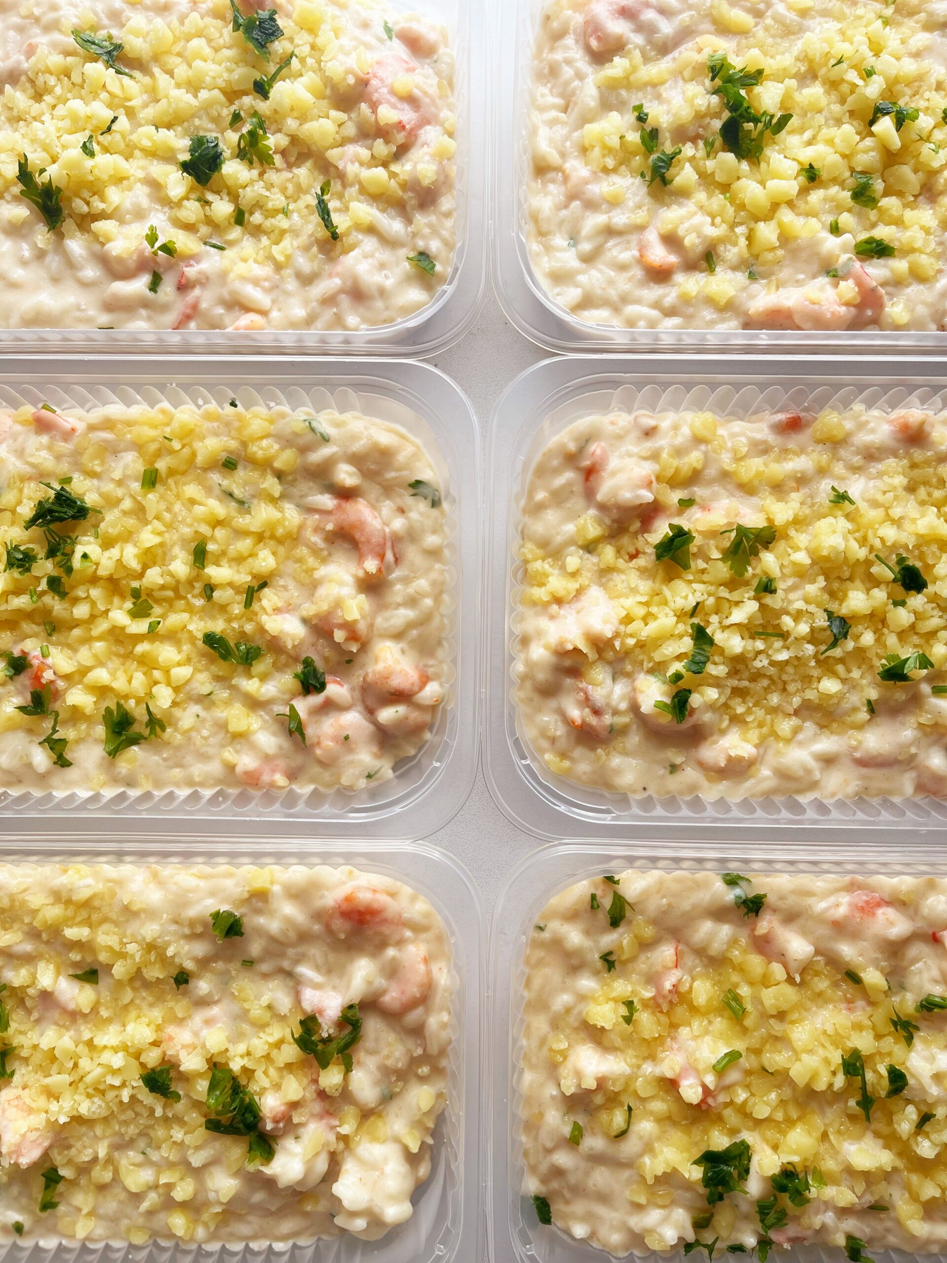 APENAS 24H NO VALOR DO KIT đ± CamarĂŁo Imperial: arroz cremoso, camarĂ”es e queijos - prato sem glĂșten (350g)