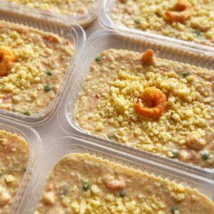 APENAS 24H NO VALOR DO KIT 🤩🥳Arroz Imperial com camarões, ervilha e mussarela – prato sem glúten (350g)