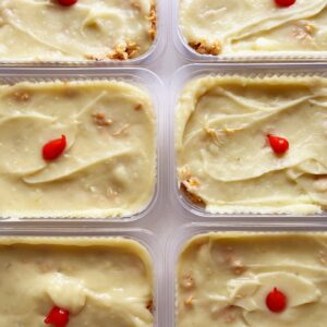 Escondidinho de frango (120g), purê de raízes (230g) – prato sem glúten/lactose