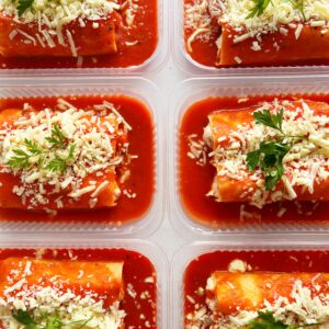 APENAS 24H NO VALOR DO KIT 😱🎉Canelone de salmão com ricota ao molho artesanal de tomate e parmesão (340g)
