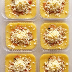 Pirão de aipim com camarões e queijo de coalho – 270g
