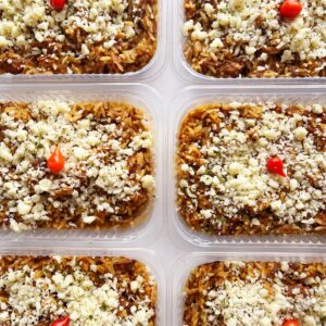 Arroz caipira QUEIJUDO com cupim, costela, mussarela e coalho – prato sem glúten (330g)